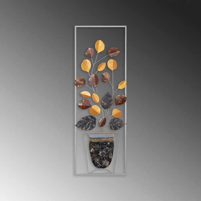 Wallity Alder - 077 Escultura de pared de metal multicolor